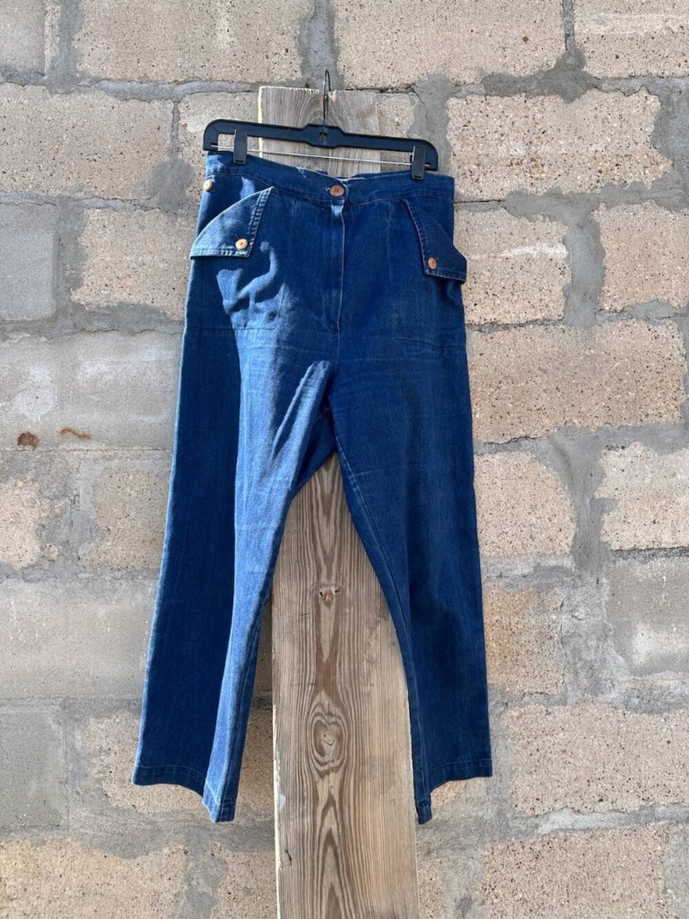 Ilana Kohn Huxie high waisted indigo jean 12 - Picture 1 of 5